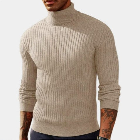 Timothy - Men's Ribbed Turtleneck Knit Sweater 7
