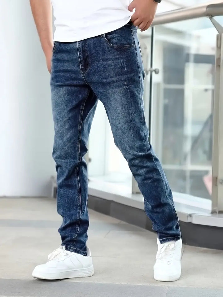Tobiah - Men's Tapered-Fit Acid-Wash Jeans