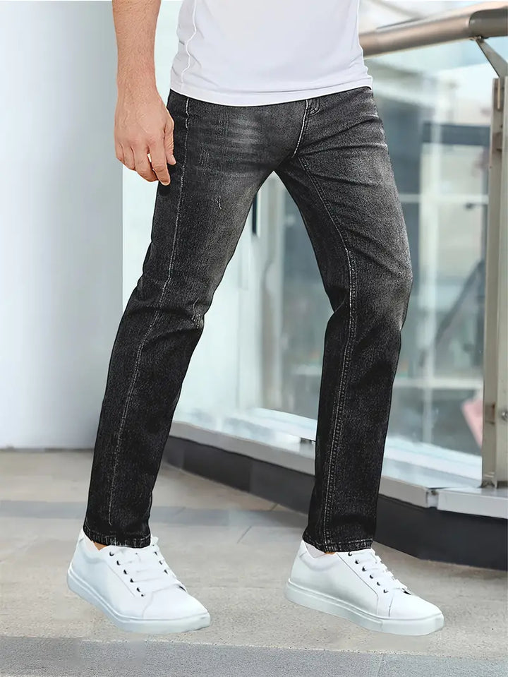 Tobiah - Men's Tapered-Fit Acid-Wash Jeans