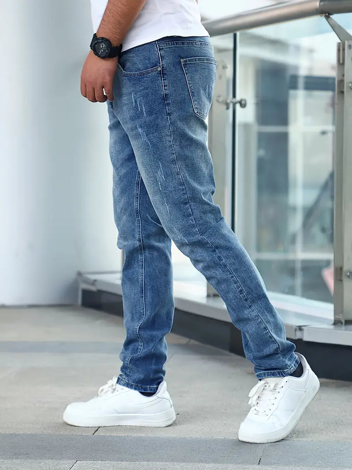 Tobiah - Men's Tapered-Fit Acid-Wash Jeans