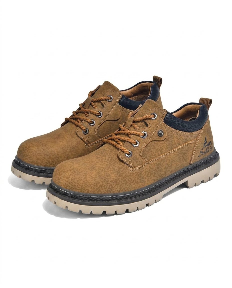 Tobias - Men's Lace-Up Hiking Boots with Padded Collar