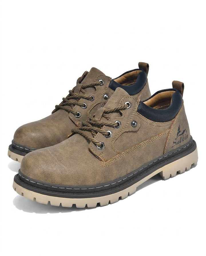 Tobias - Men's Lace-Up Hiking Boots with Padded Collar