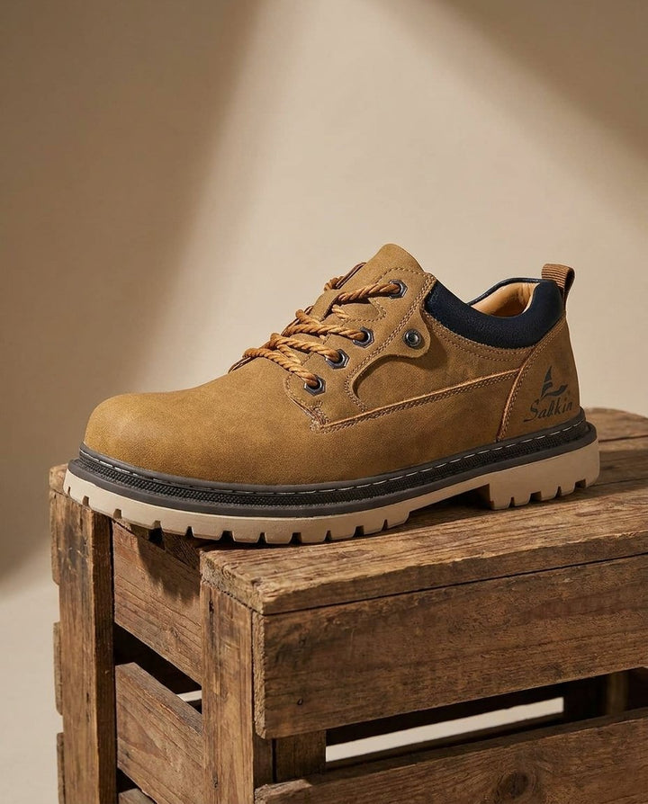Tobias - Men's Lace-Up Hiking Boots with Padded Collar