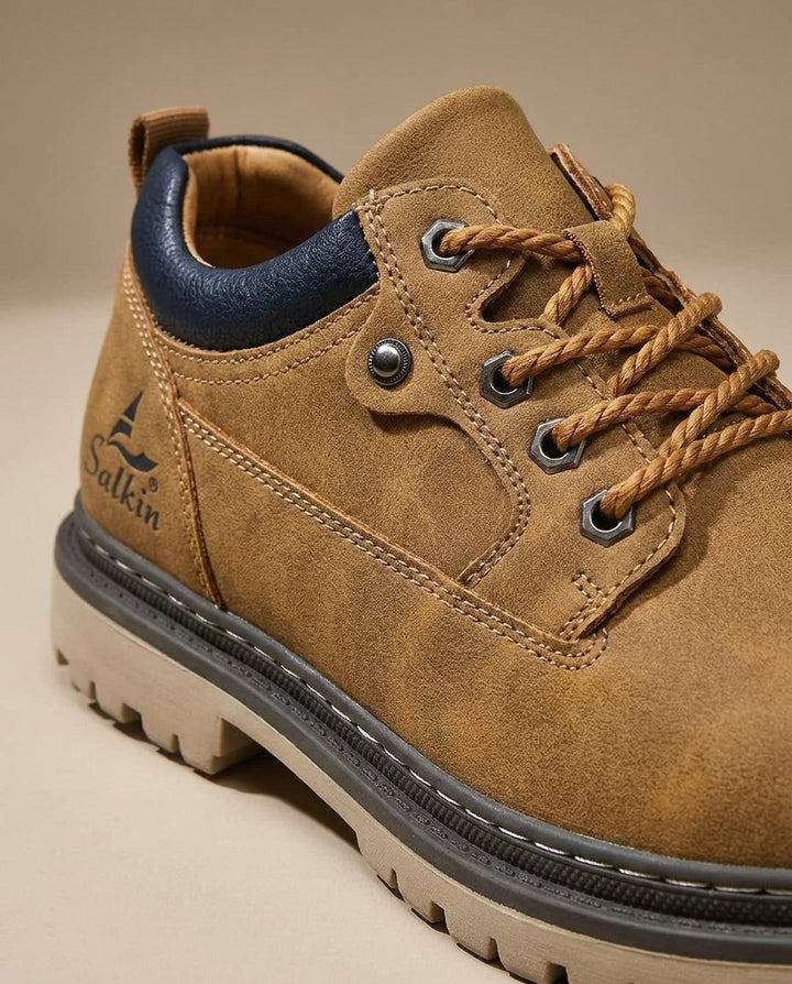 Tobias - Men's Lace-Up Hiking Boots with Padded Collar