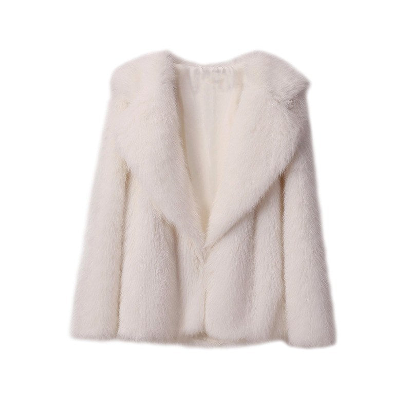 Vanessa - Women’s Open-Front Faux Fur Jacket 2
