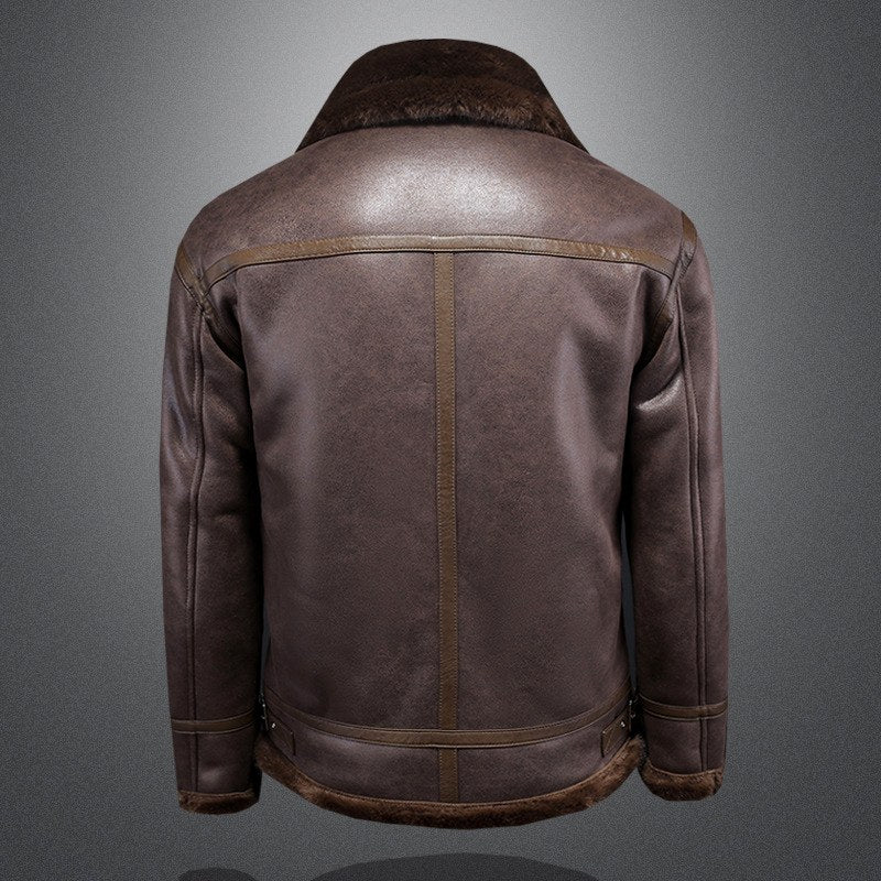 Vicente - Men’s Shearling Lined Leather Jacket 5