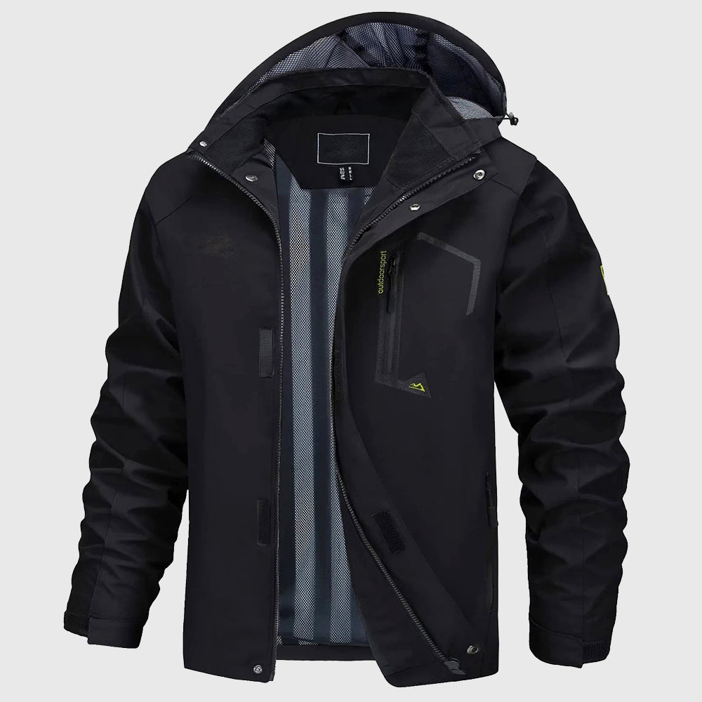 Vincent - Men's Waterproof Hooded Jacket with Mesh Lining