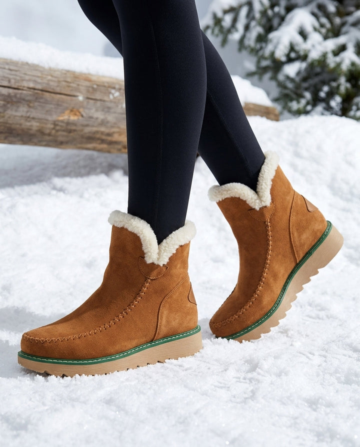 Vivian - Women's Fleece-Lined Platform Ankle Boots