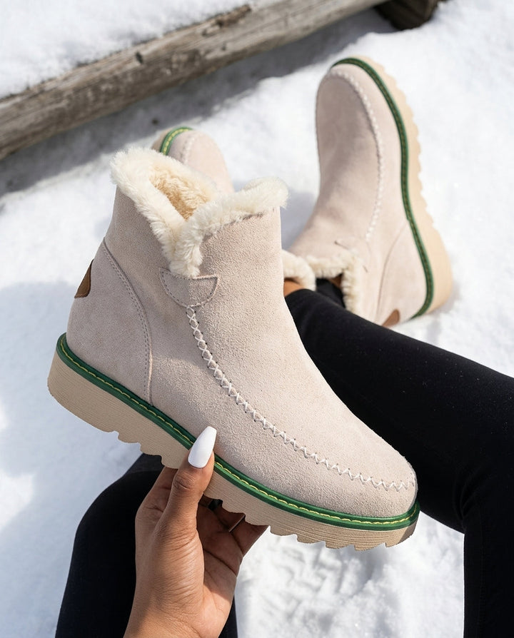 Vivian - Women's Fleece-Lined Platform Ankle Boots