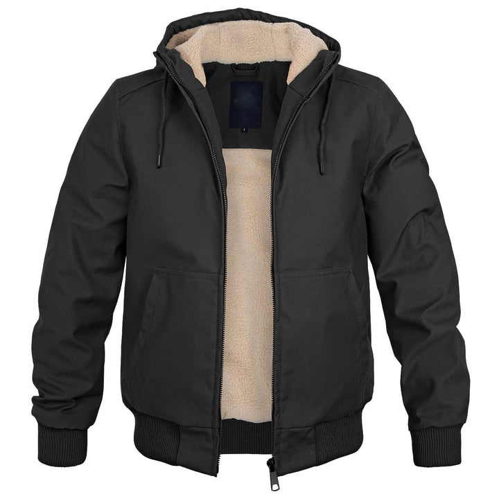 Wesley - Men's Sherpa-Lined Hooded Transitional Jacket