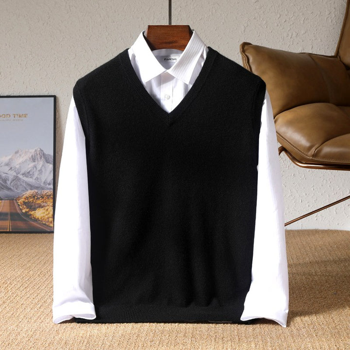 Yoav - Men's Wool V-Neck Sweater Vest 2