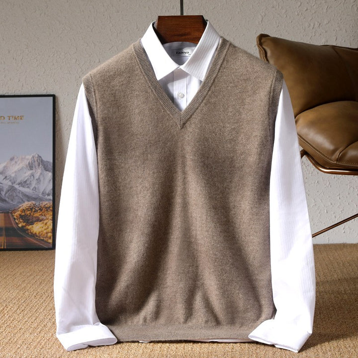Yoav - Men's Wool V-Neck Sweater Vest 5